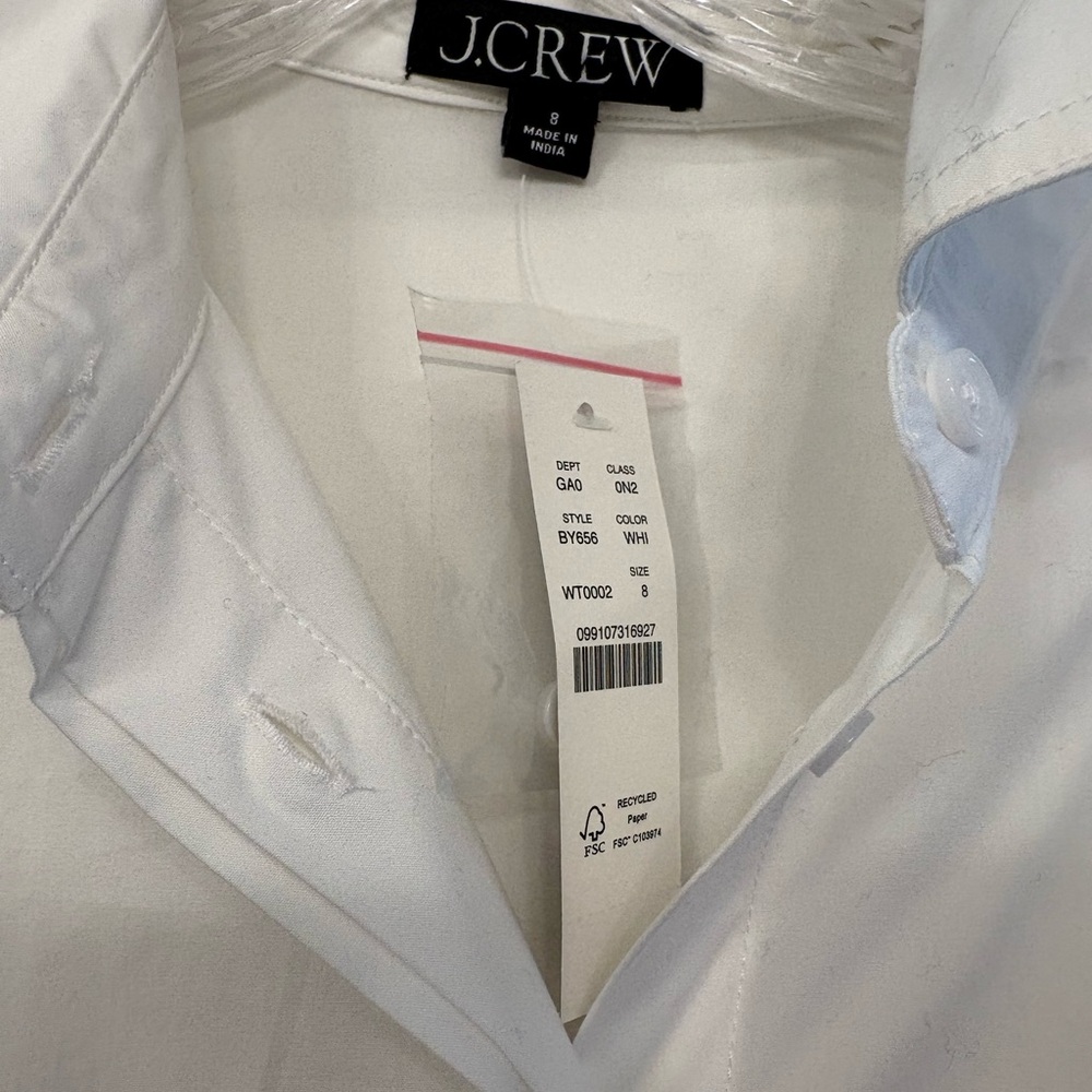 J. Crew White Button-Down Shirt - Picture 2 of 2